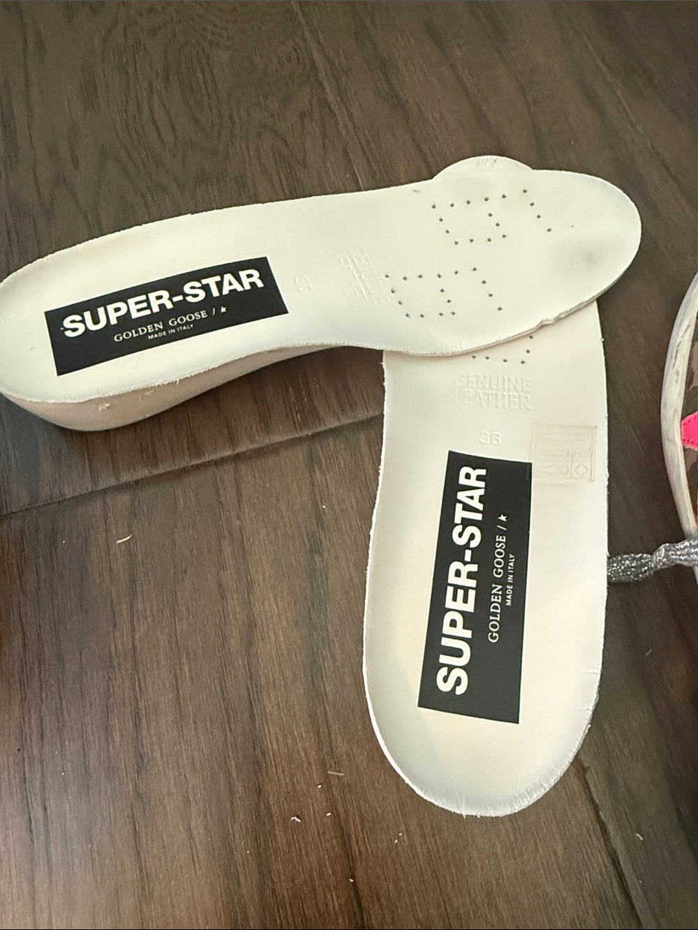 Golden Goose Camo Sneakers with Pink Star - Picture 9 of 10